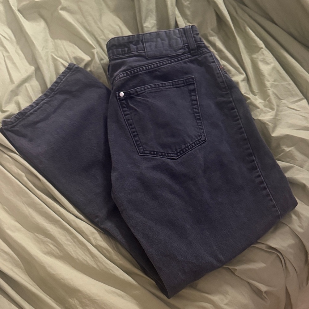 H&M Wide-Leg Jeans in Black